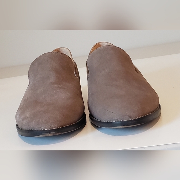 Franco Sarto Leather Suede Haylee Loafers Size 8 Light Brown Light Mocha - Picture 3 of 14